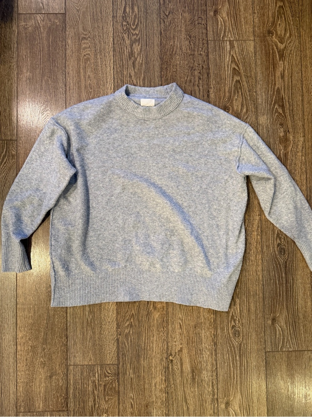 aerie Women's Crewneck Sweater in Heather Light Gray
